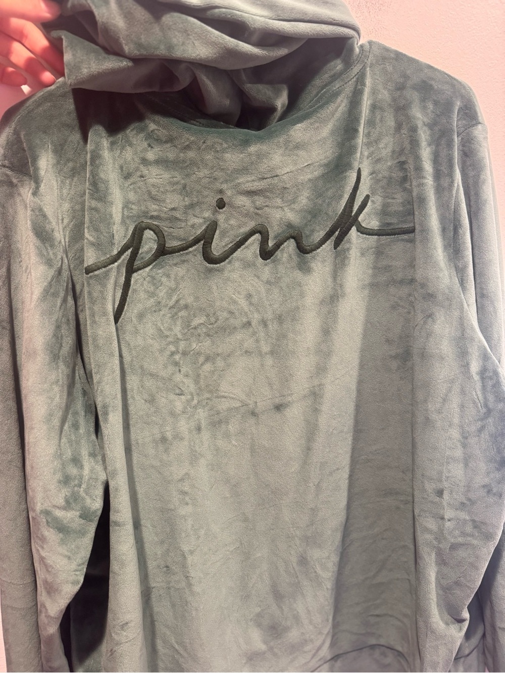 Victoria's Secret PINK Velour Zip-Up Hoodie - Picture 7 of 7